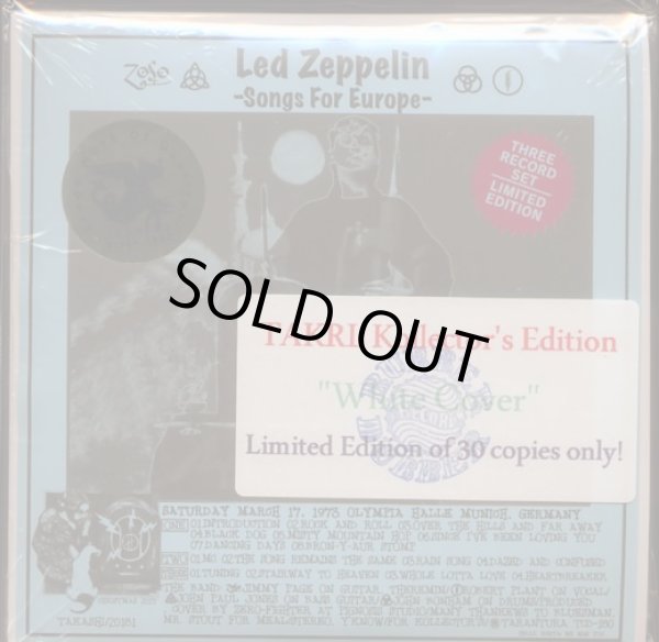 Photo1: White envelope edition! Led Zeppelin "Songs For Europe"-3 CD, Tarantura (1)