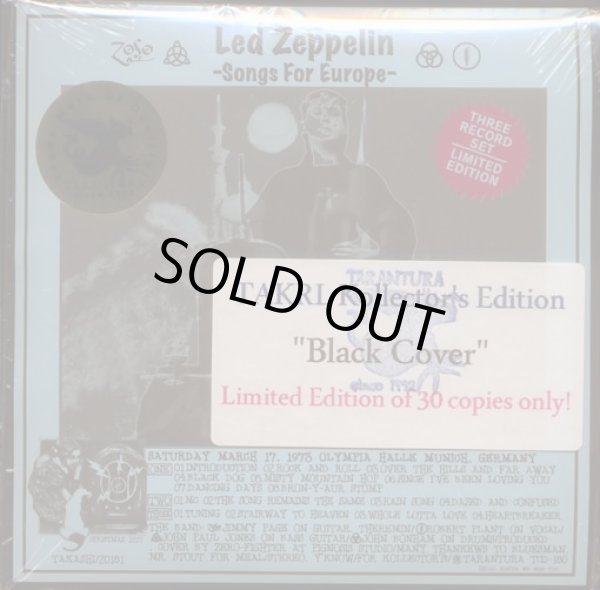 Photo1: Black envelope edition! Led Zeppelin "Songs For Europe"-3 CD, Tarantura (1)