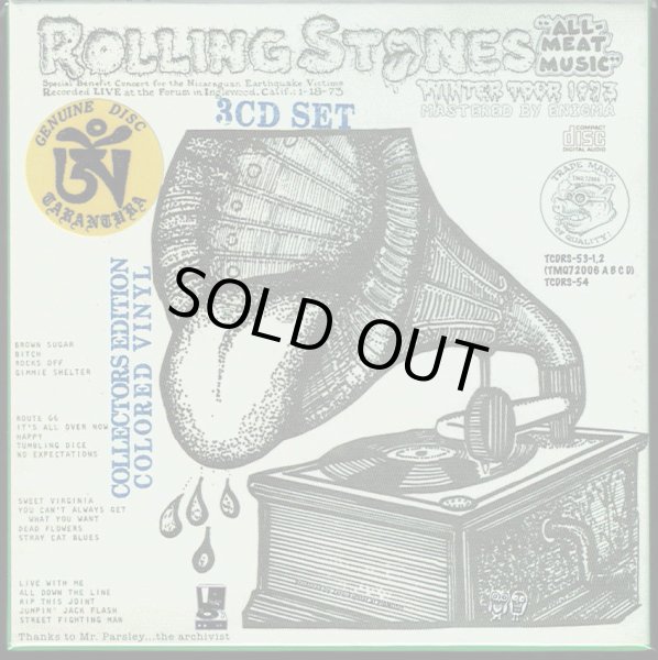 Photo1: The Rolling Stones "All Meat Music" Winter Tour 1973, 3 CD box, Tarantura (1)