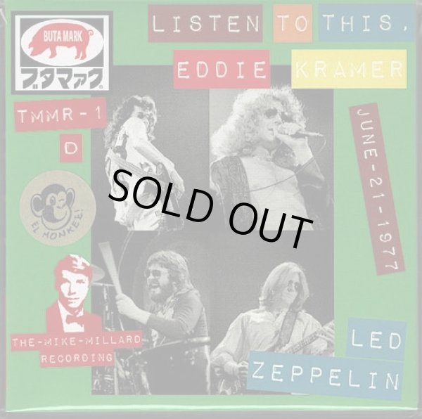 Photo1: D jacket! Led Zeppelin "Listen To This, Eddie Kramer" -3 CD, The Mike Millerd Recording (1)