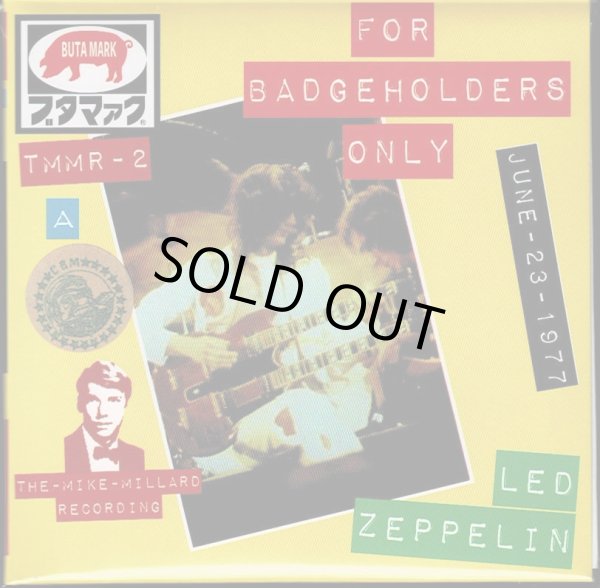 Photo1: A cover! Led Zeppelin "For Badgeholders Only" 3 CD, TMMR (1)