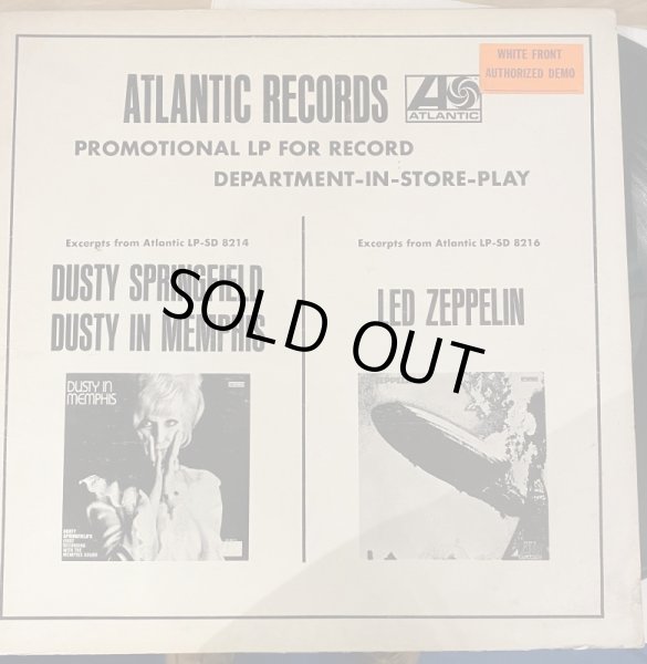 Photo1: Atlantic Records Promotional LP/ Dusty Springfield, Led Zeppelin (1)