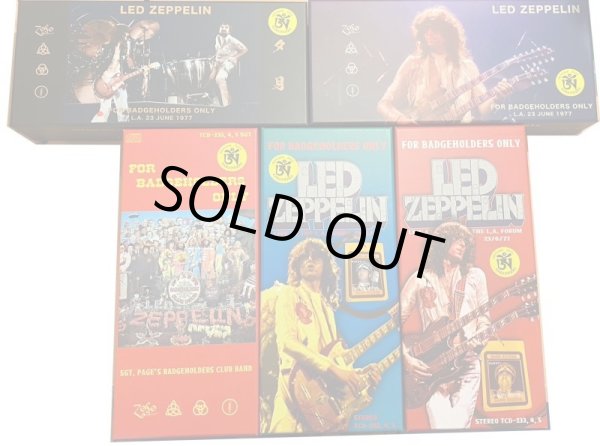 Photo1: Led Zeppelin "For Badgeholders Only/ COMPLETE 5 BOXES" Tarantura (1)