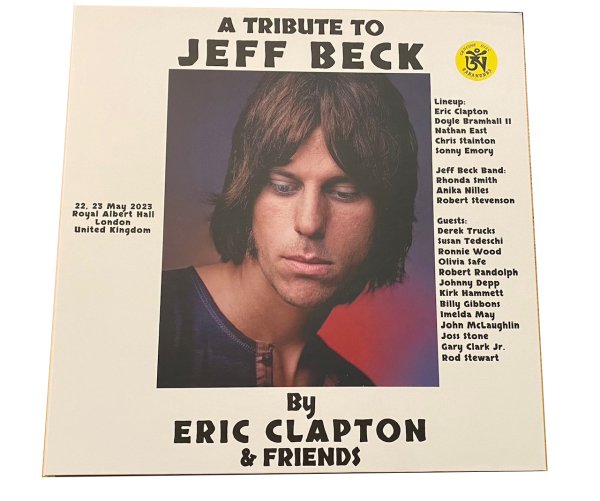 Photo1: White Cover! "A TRIBUTE TO JEFF BECK" By ERIC CLAPTON & FRIENDS 6 CD set, Tarantura (1)