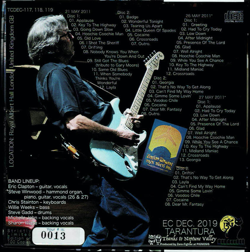 Soundboard Eric Clapton Greatest Hits And Best Of Friends 6 Cd Box Tarantura Cd Museum Pb 