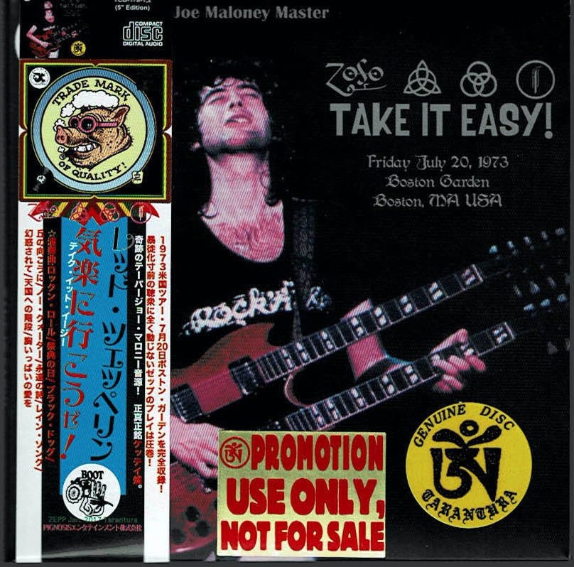 Promo edition! LED ZEPPELIN “TAKE IT EASY!”-2CD Tarantura - CD 