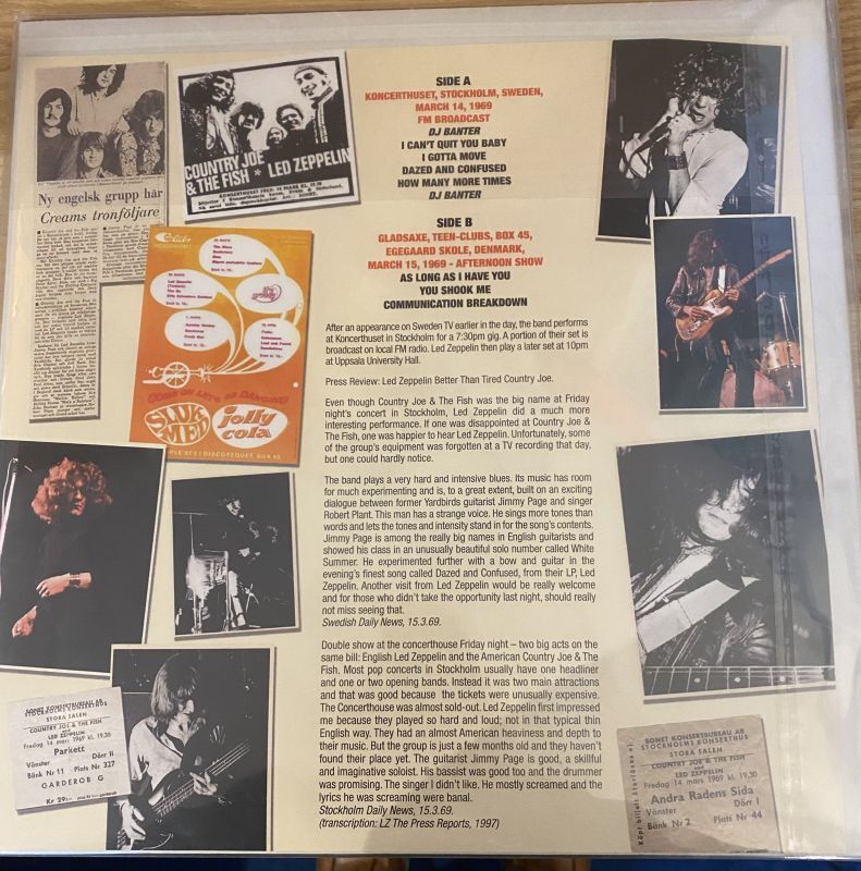 Led Zeppelin “I Told You Baby Long Time Ago” Splatter Vinyl - CD Museum Pb